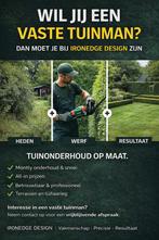 Zoek u een vaste tuin man ? Ironedge-design lost dit op., Doe-het-zelf en Bouw, Tegels, Ophalen of Verzenden