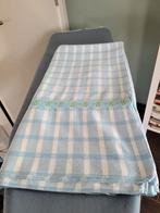 Nappe en coton rectangulaire en vichy bleu et blanc 3 frises, Enlèvement, Rectangle, Intérieur