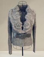 Très beau veste maille col fourrure pièce rare s m, Enlèvement, Comme neuf