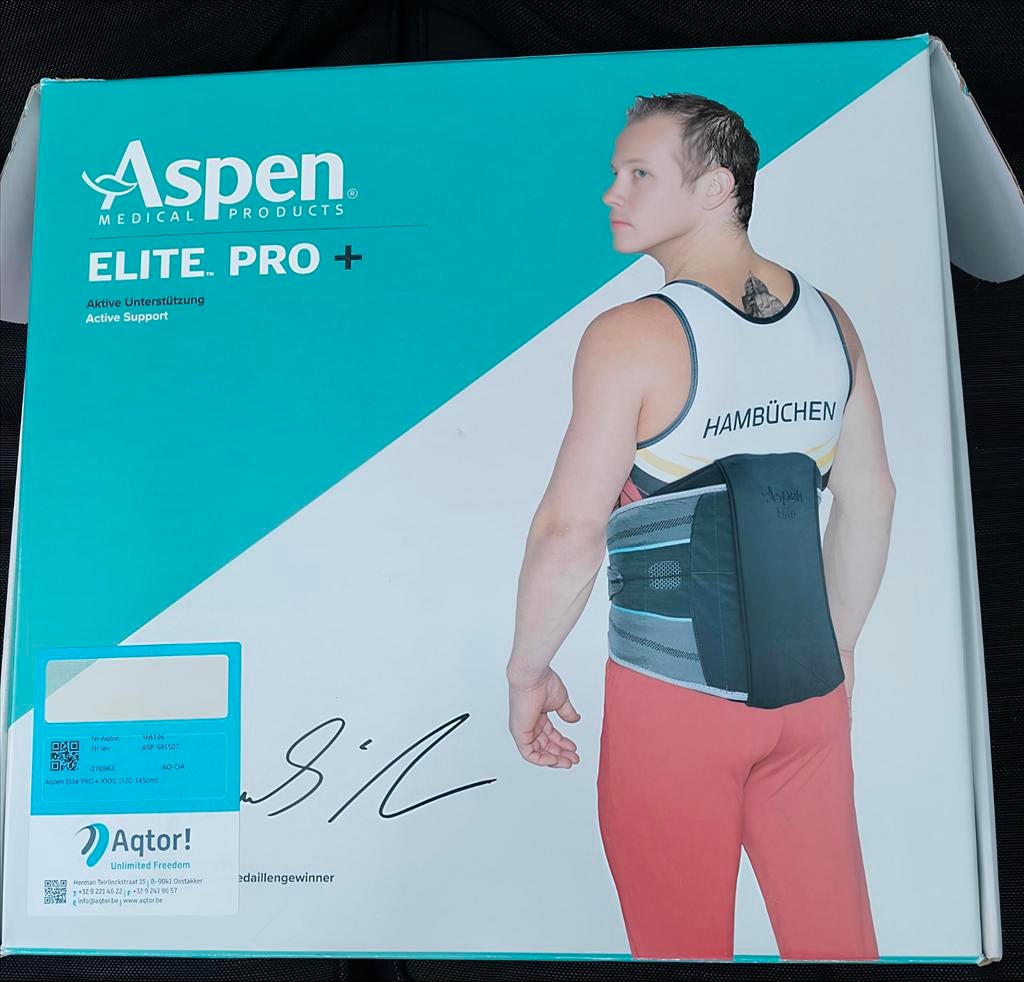 Aspen elite pro rugbrace xxxl, Ophalen