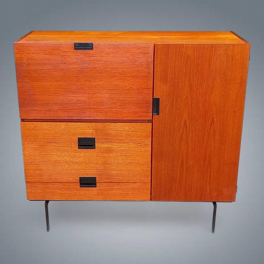 Sideboard Vintage Dressoir Secrétaire Cees Braakman 1950's, Antiquités & Art, Enlèvement