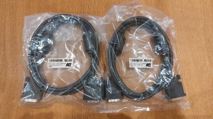 2 câbles M-M DVI-D (ACT I-99994), Computers en Software, Overige Computers en Software, Nieuw, Ophalen