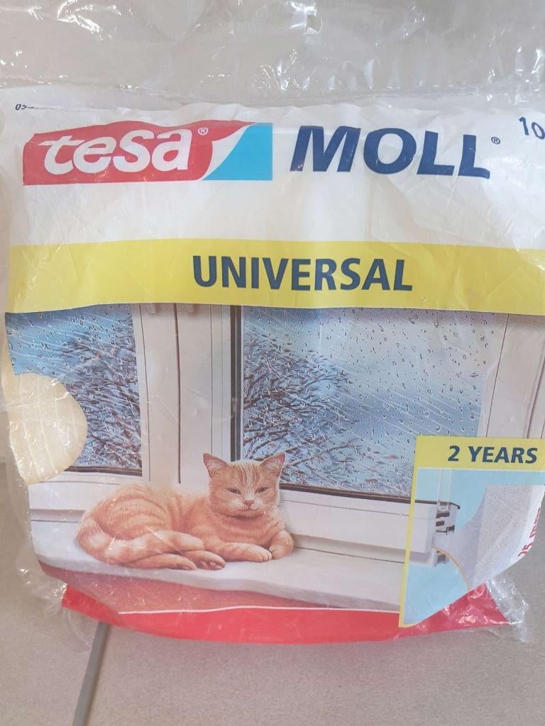 Tesa Moll zelfklevend tochtstrip universal 25x6 mm 10 m wit, Doe-het-zelf en Bouw, Ophalen, Hout