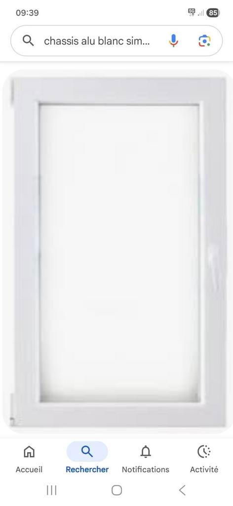 Chassis alu blanc ouvrent, Bricolage & Construction, Vitres, Châssis & Fenêtres, Enlèvement