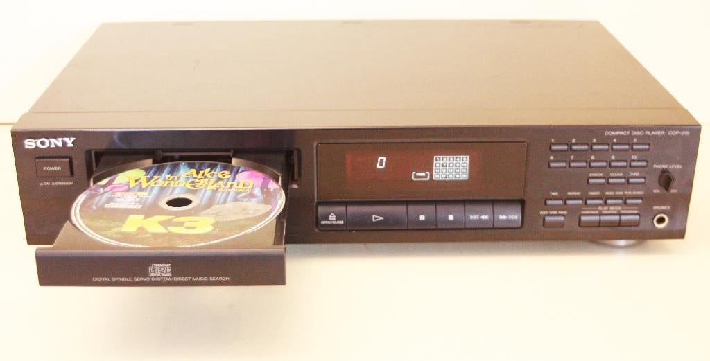 Sony CDP-215 CD-Speler Met Afstandsbd / Shuffle Functie, TV, Hi-fi & Vidéo, Lecteurs CD, Enlèvement ou Envoi, Comme neuf, Sony