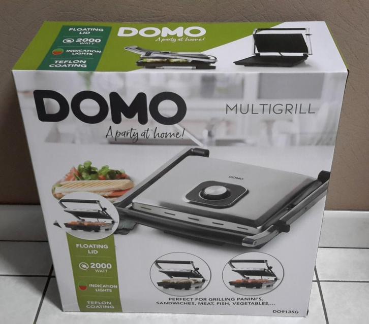 Multi-grill DOMO ( NIEUW ), Elektronische apparatuur, Contactgrills, Nieuw, Ophalen of Verzenden