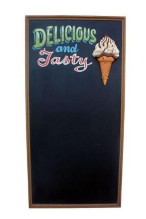 Tableau de menu Icecream - Tableau d'écriture de crème glacé, Collections, Marques & Objets publicitaires, Neuf, Enlèvement ou Envoi