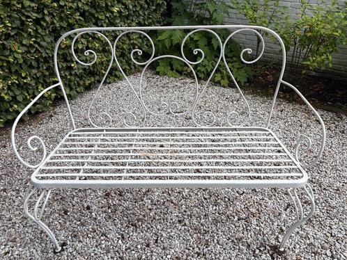 Smeedijzeren tuinbank perfect voor decoratie tuin of terras, Tuin en Terras, Tuinbanken, Gebruikt, Metaal, Ophalen