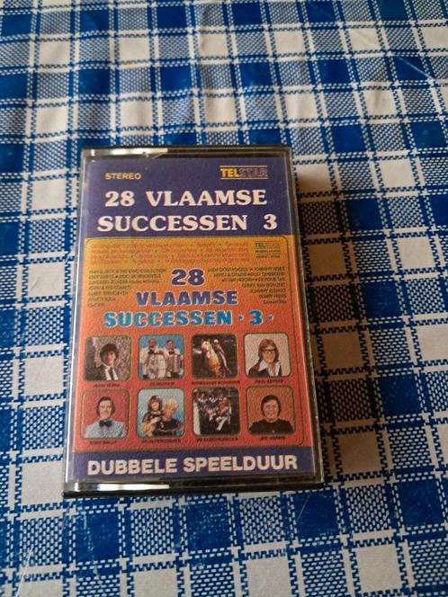Cassette ( audio) met 28 vlaamse successen, Cd's en Dvd's, Cassettebandjes, Zo goed als nieuw, Ophalen of Verzenden