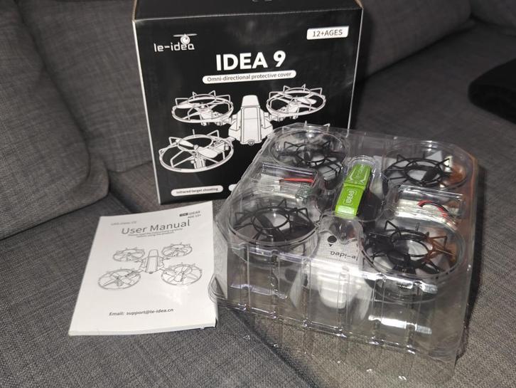 LE-IDEA RC-drone, 3 snelheden, 2 batterijen., Hobby en Vrije tijd, Modelbouw | Radiografisch | Helikopters en Quadcopters, Nieuw