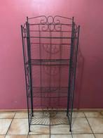 Metalen plank met wanddecoratie in smeedijzeren stijl, Ophalen, Zo goed als nieuw