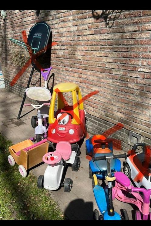 Popenbuggy , loopfiets , step , eerste fietsje en tractor, Kinderen en Baby's, Speelgoed | Buiten | Los speelgoed, Ophalen