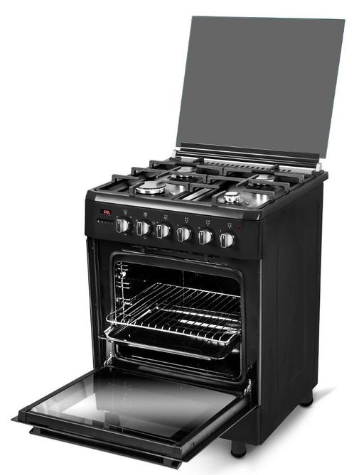 Nieuwe Zwarte 60 cm Luxe gasfornuizen - 369 € - 399 € - 449€, Elektronische apparatuur, Fornuizen, Nieuw, Vrijstaand, Gas, 4 kookzones