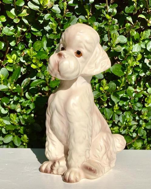 Vintage poedel puppy/ poodle puppy, Antiquités & Art, Curiosités & Brocante, Enlèvement ou Envoi