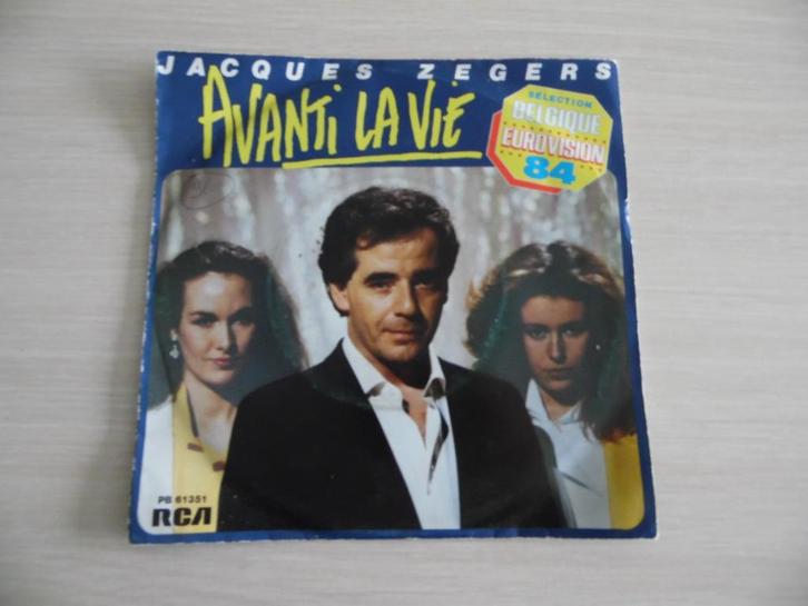 AVANTI LA VIE JACQUES ZEGERS EUROVISIE 1984, Cd's en Dvd's, Vinyl | Overige Vinyl, Zo goed als nieuw, Overige formaten, Ophalen of Verzenden