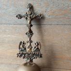 koperen kruis met biddende engelen, Antiek en Kunst, Antiek | Religieuze voorwerpen, Ophalen of Verzenden