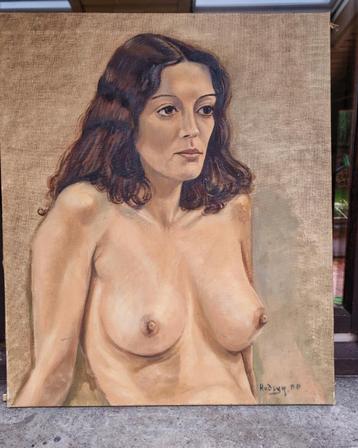 Schilderij naakte dame beschikbaar voor biedingen