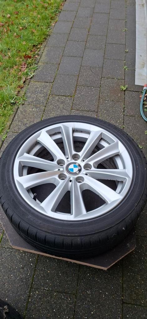 4 aluminium velgen met winterbanden, Auto-onderdelen, Banden en Velgen, Banden en Velgen, Winterbanden, 17 inch, 225 mm, Personenwagen