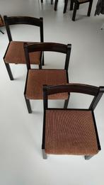 vintage brutalist stoelen, 6 stuks, jaren 1930, Huis en Inrichting, Stoelen, Ophalen, Gebruikt, Stof