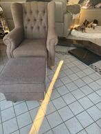 Zetel met poef, Ophalen, Zo goed als nieuw, Stof