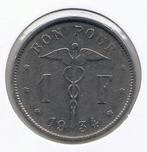 5558 * ALBERT I * 1 frank 1934 frans, Postzegels en Munten, Munten | België, Verzenden