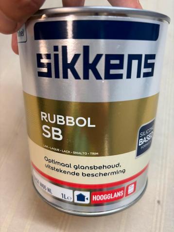 Sikkens rubbol SB grijsgroene lak 1liter beschikbaar voor biedingen