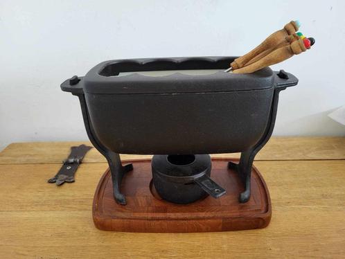 service à fondue vintage ancien, Elektronische apparatuur, Fonduesets, Gebruikt, Fondueset, Brander, Ophalen