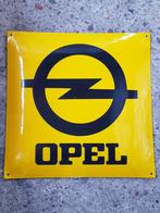 Opel logo emaillen reclame decoratie bord garage showroom, Ophalen of Verzenden, Zo goed als nieuw, Reclamebord
