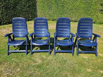 Tuinstoelen verstelbaar 4 stuks - merk Bolero beschikbaar voor biedingen