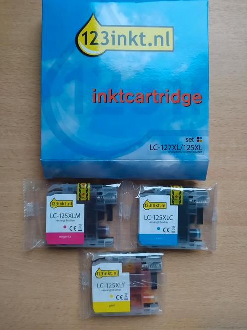 Inktcartridges Brother LC-125XL (3kleuren)  Niet gebruikt, Computers en Software, Printerbenodigdheden, Nieuw, Ophalen of Verzenden