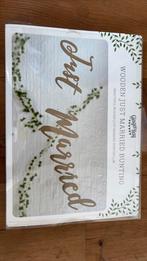 Just Married houten slinger, Huis en Inrichting, Ophalen of Verzenden, Nieuw