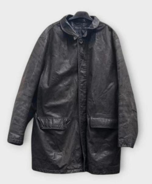 ✨️HUGO BOSS Zwarte Leren Jas Maat L/XL✨️✨️, Kleding | Heren, Jassen | Winter, Zo goed als nieuw, Maat 52/54 (L), Zwart, Ophalen of Verzenden