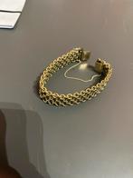 Double goud zilveren armband, sieraad, ketting, gold, silver, Handtassen en Accessoires, Armbanden, Ophalen, Zo goed als nieuw