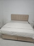 Boxspring Bed met Opbergruimte – 180x200 cm, Huis en Inrichting, Slaapkamer | Boxsprings, Ophalen, Beige, Tweepersoons, Zo goed als nieuw