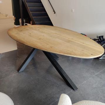 Eettafel - Massief Eik - Ovaal/Ei - 6 Personen beschikbaar voor biedingen