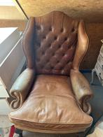 Chesterfield fauteuil, Huis en Inrichting, Fauteuils, Ophalen, Gebruikt, Leer, 50 tot 75 cm