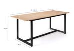 Uitschuifbare tafel in industriële stijl, Huis en Inrichting, Tafels | Eettafels, Ophalen, Nieuw, 50 tot 100 cm, Vijf personen of meer