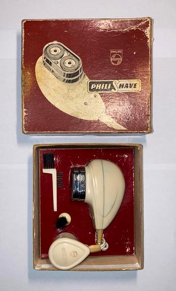 Vintage 1950’s Philips Philishave Scheerapparaat beschikbaar voor biedingen