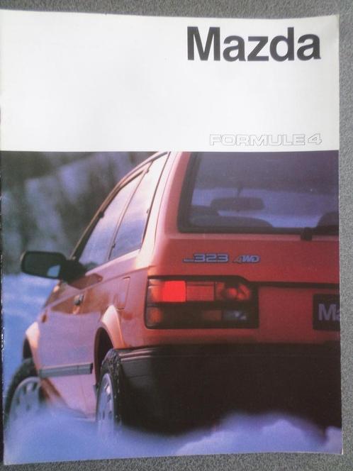 Brochure Mazda 323 Formule4 1986, Livres, Autos | Brochures & Magazines, Mazda, Enlèvement ou Envoi