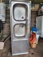 Dubbel spoelbak, Huis en Inrichting, Keuken | Keukenelementen, Ophalen of Verzenden, Zo goed als nieuw