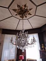 Prachtige kristallen kroonluster – tijdloze elegantie, Huis en Inrichting, Ophalen, Gebruikt, Glas