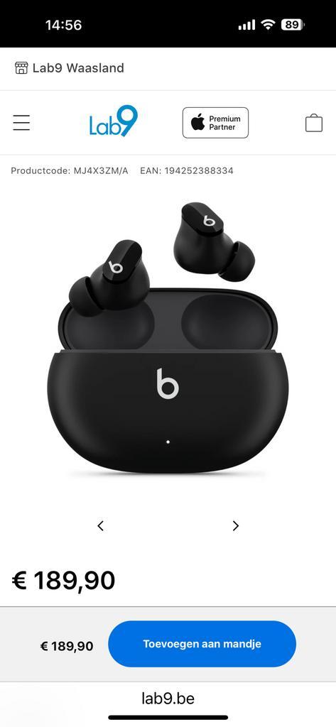 Apple Beats Studio buds lees beschrijving aub, Telecommunicatie, Mobiele telefoons | Oordopjes, Zo goed als nieuw, Ophalen