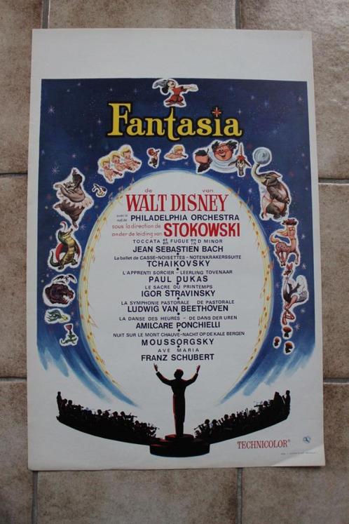 filmaffiche Walt Disney Fantasia filmposter, Collections, Posters & Affiches, Comme neuf, Cinéma et TV, A1 jusqu'à A3, Rectangulaire vertical