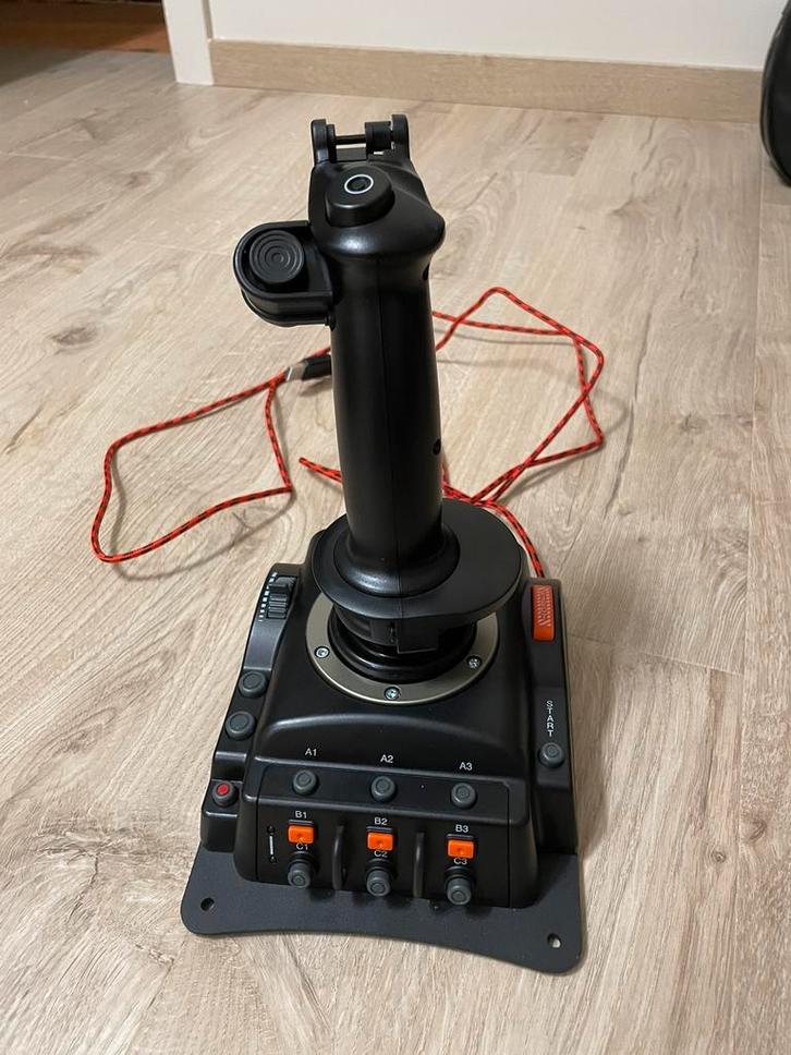 Te koop Fr-Tec Raptor Mach 2 flightstick., Computers en Software, Joysticks, Zo goed als nieuw, Ophalen of Verzenden