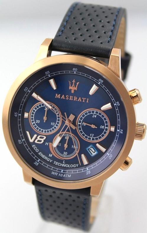 Maserati uurwerk + sleutelhanger *Nieuw, in doos*, Bijoux, Sacs & Beauté, Montres | Hommes, Neuf, Montre-bracelet, Enlèvement ou Envoi