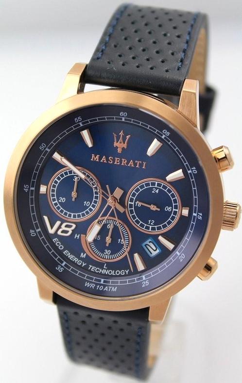 Maserati uurwerk + sleutelhanger *Nieuw, in doos*, Handtassen en Accessoires, Horloges | Heren, Nieuw, Polshorloge, Ophalen of Verzenden