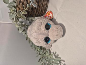 TY Zeekoe knuffel met officiël kaartje nog aan 25 cm beschikbaar voor biedingen