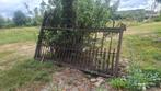 oude ijzeren poort - dubbele poort - draaipoort, Ophalen, Gebruikt, 150 tot 200 cm, IJzer