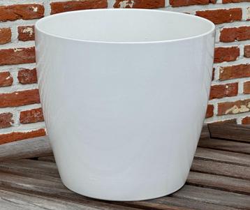 bloempot geëmailleerd - diam. 25 cm - h. 23cm - nieuwstaat beschikbaar voor biedingen