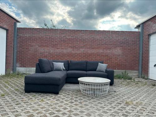 PRACHTIGE ZWARTE HOEKZETEL |  FREE DELIVERY | ‼️, Huis en Inrichting, Zetels | Zetels en Chaises Longues, Zo goed als nieuw, Vierpersoons of meer